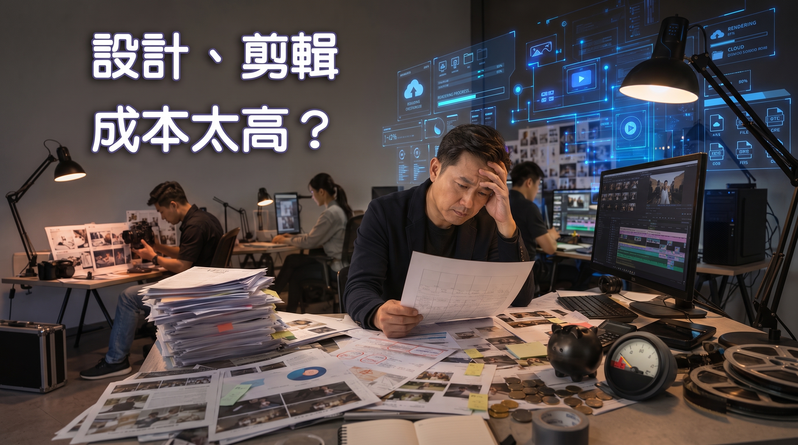 設計、剪輯成本太高