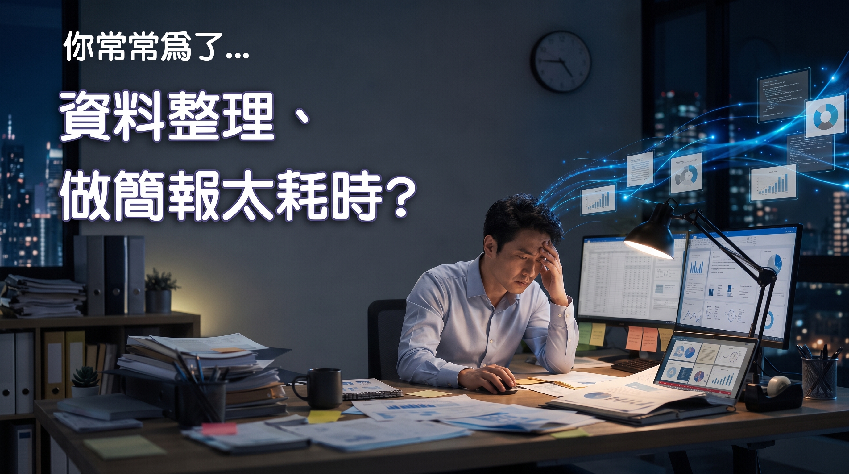 資料整理、做簡報太耗時