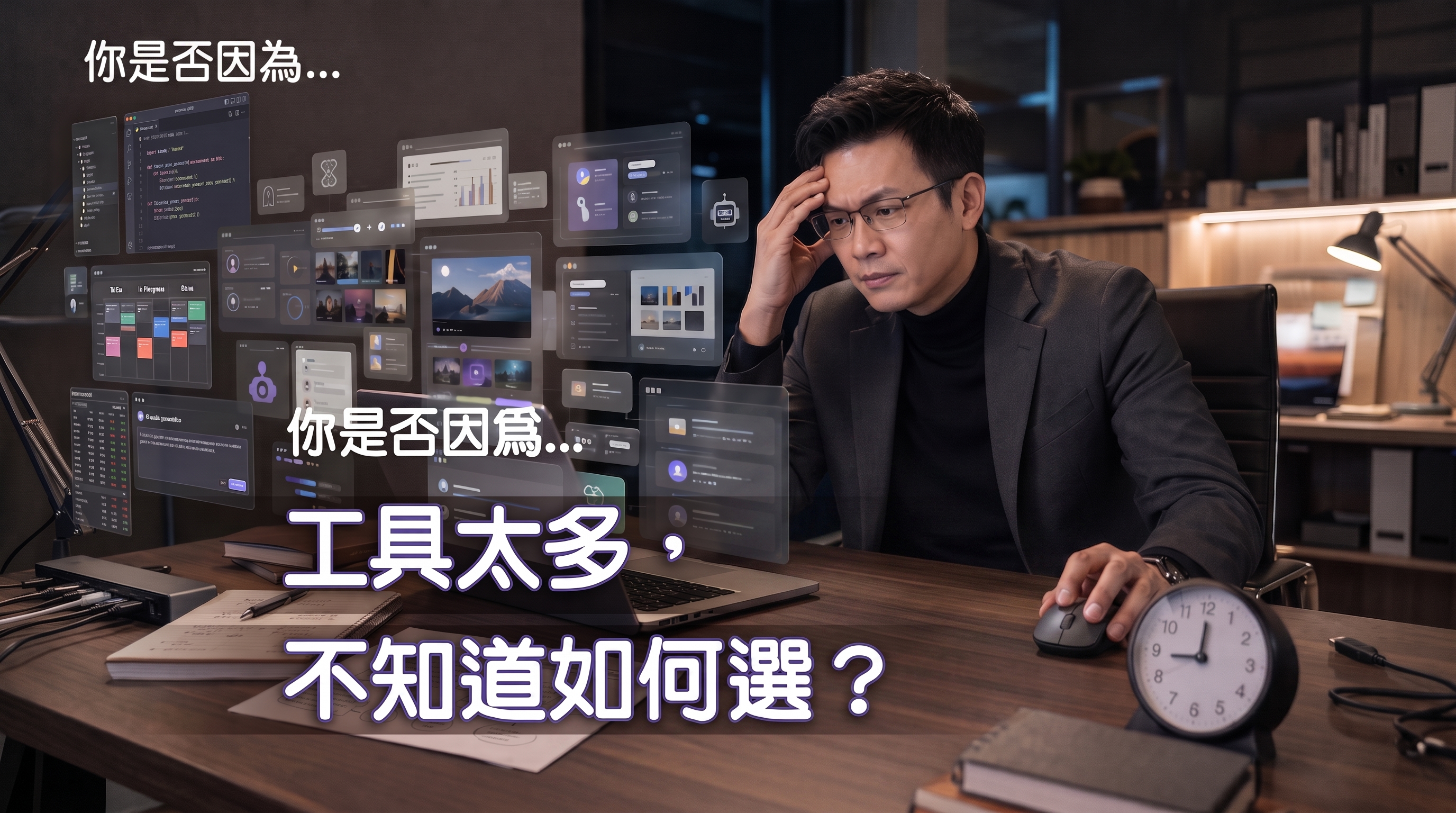 工具太多，不知道如何選