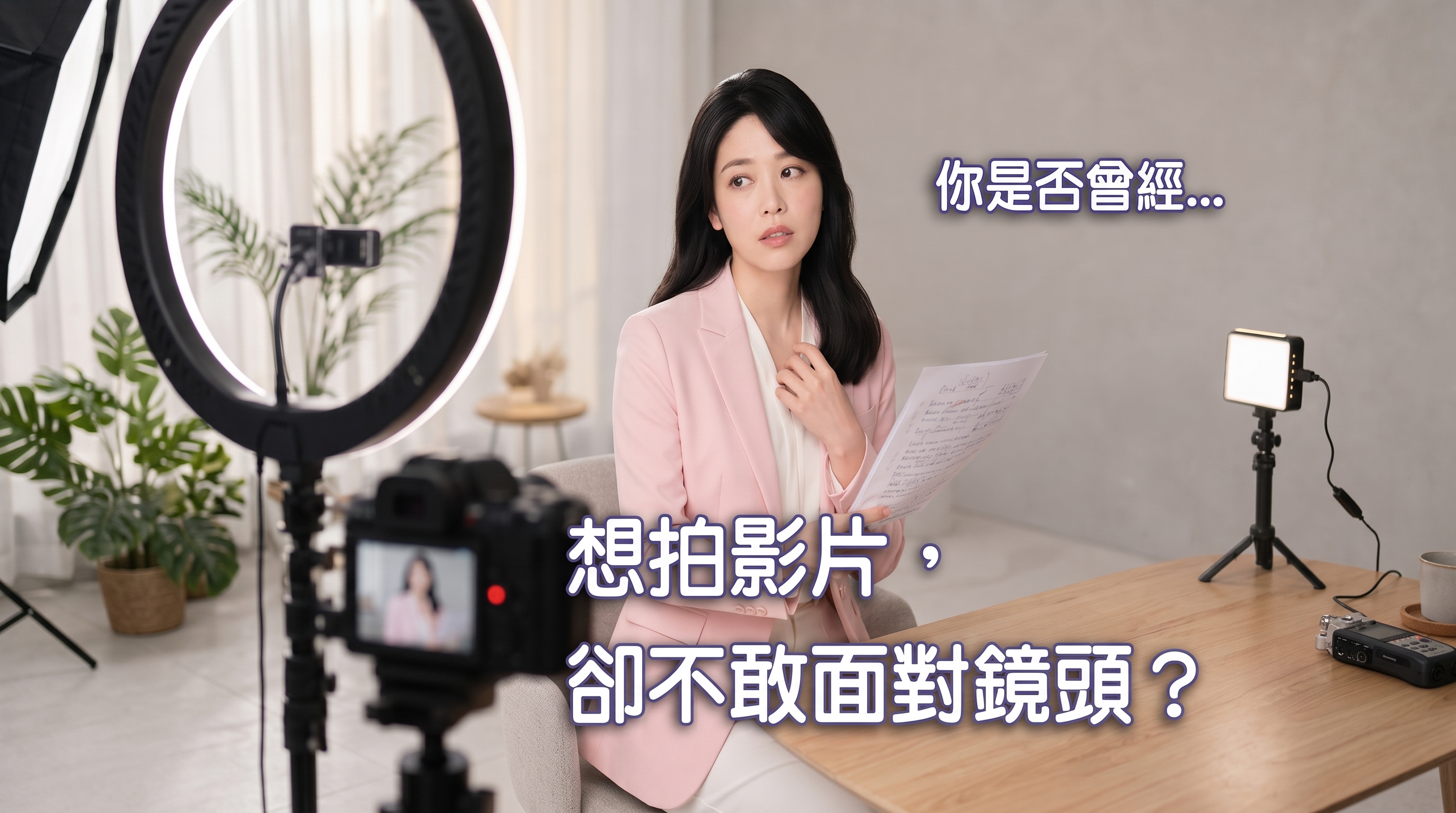 想拍影片，卻不敢面對鏡頭